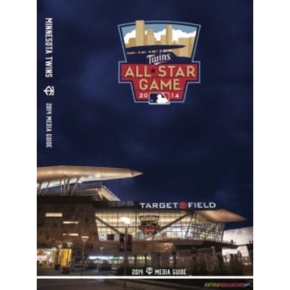 Minnesota Twins All Star Game 2014 Media Guide Cover On 12x8in Metal Sign